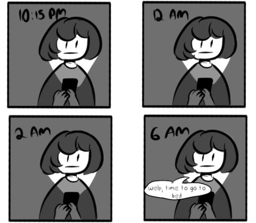 panels from "sleep schedules"